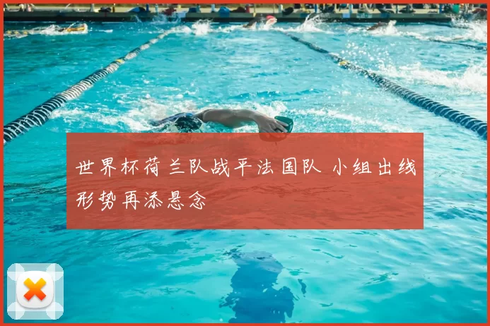 世界杯荷兰队战平法国队 小组出线形势再添悬念